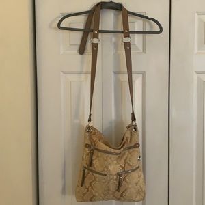 Crossbody snakeskin bag